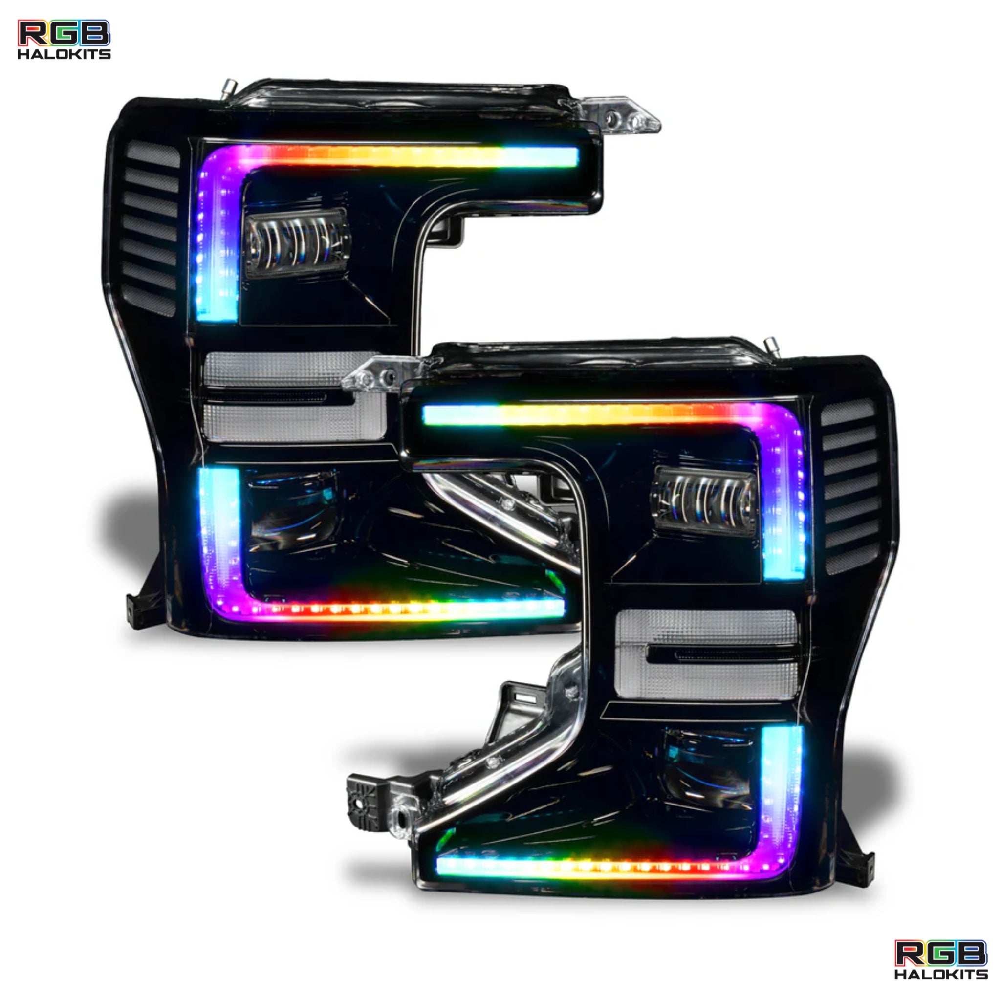 Ford F-250/350 Super Duty Multicolor Flow DRL Boards (2020-2022) – Custom Multicolor LED Lighting by RGB Halo Kits