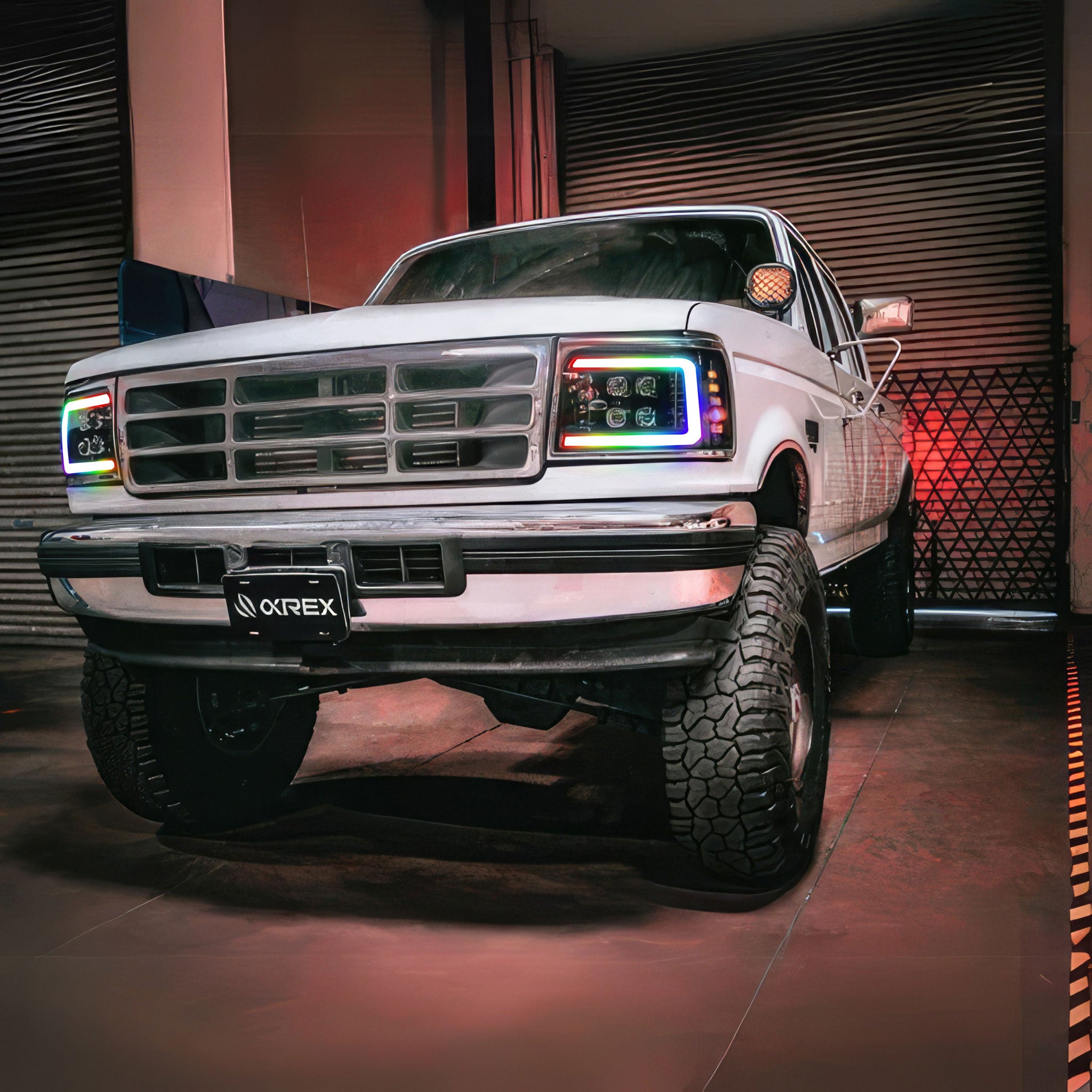 Ford F-Series/Bronco (1992-1996) Multicolor Alphablack Headlights | Alpharex