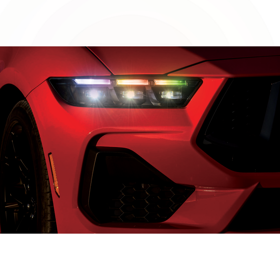 Ford Mustang Multicolor Flow DRL Boards (2024+) – Custom Multicolor LED Lighting by RGB Halo Kits