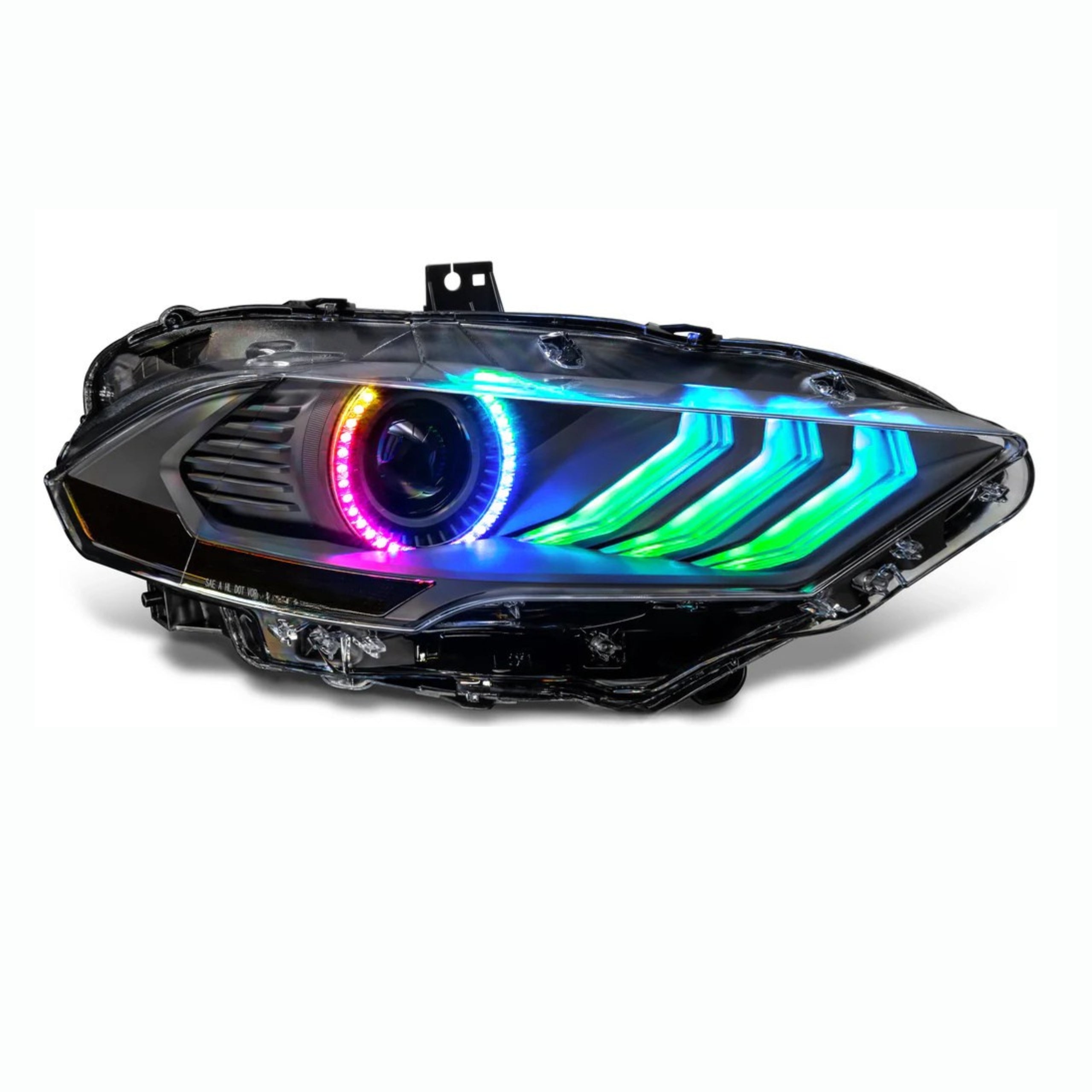 Ford Mustang Multicolor Flow Series DRL Boards (2018-2023) – Custom Multicolor LED Lighting by RGB Halo Kits