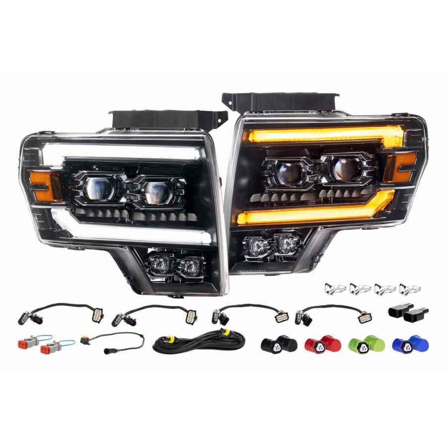 Ford SVT Raptor LED Headlights (2010-2014) | XB Evo – Custom Multicolor LED Lighting by RGB Halo Kits