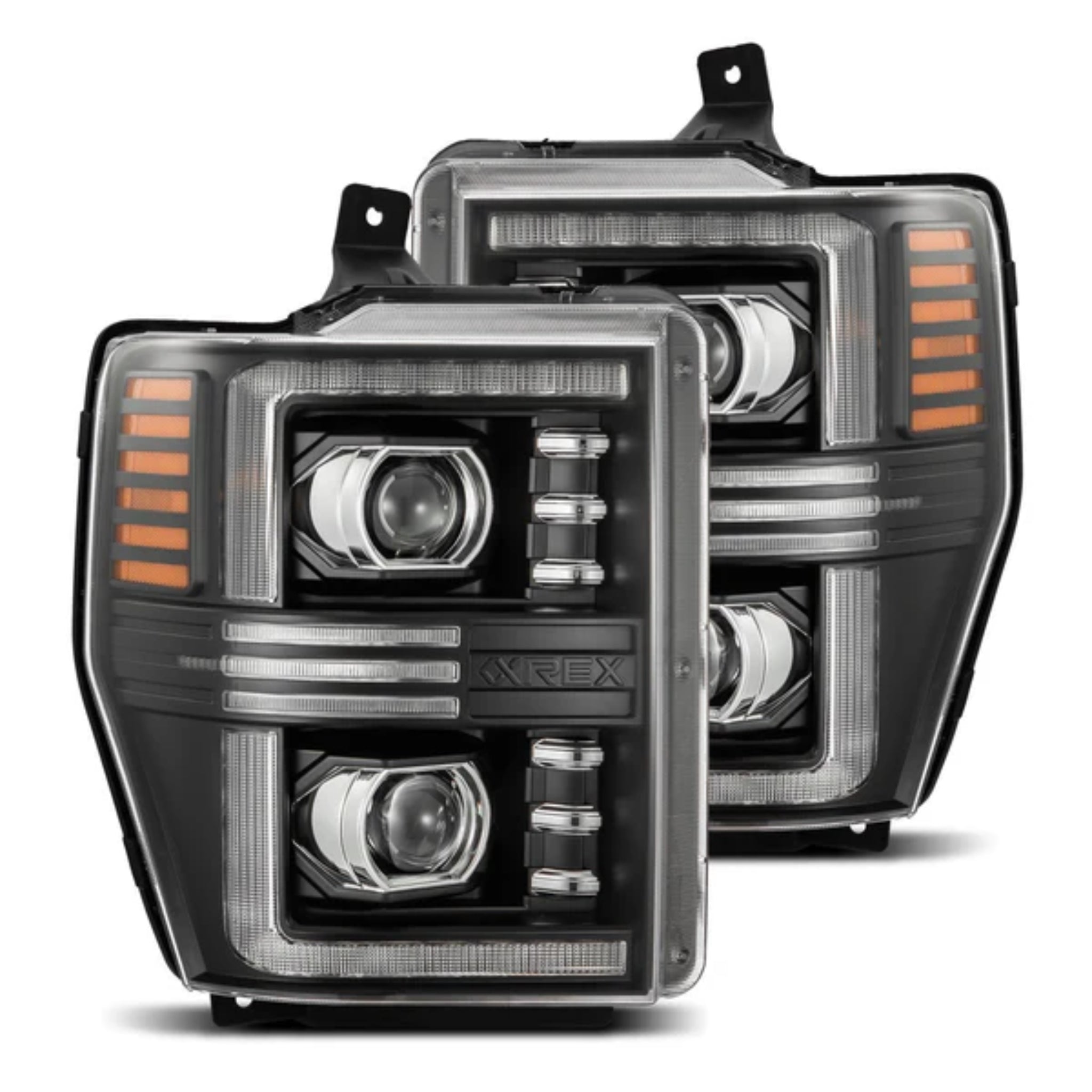 Ford Super Duty/Excursion (2008-2010) Headlights | Alpharex – Custom Multicolor LED Lighting by RGB Halo Kits