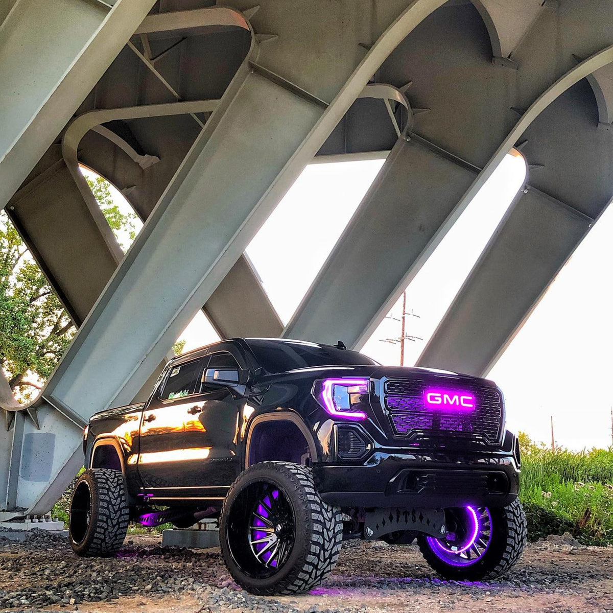 Illuminated Led Light Up Logo GMC Emblem Multicolor