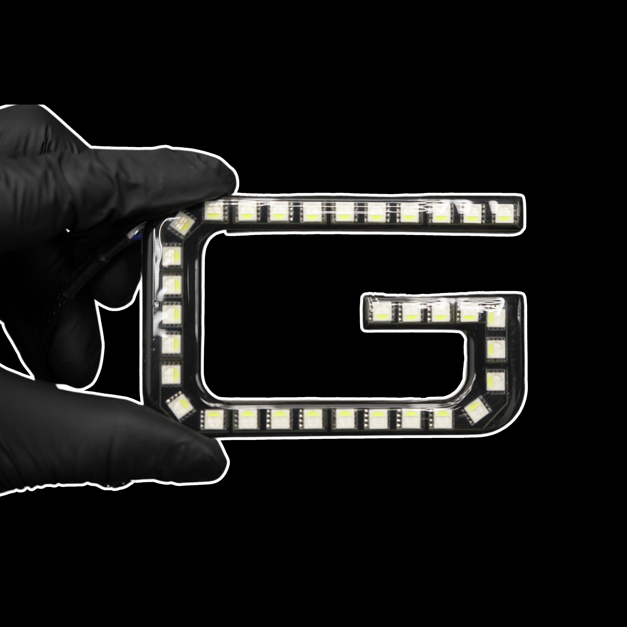 GMC LED Emblem: (Replacement Letters) – Custom Multicolor LED Lighting by RGB Halo Kits