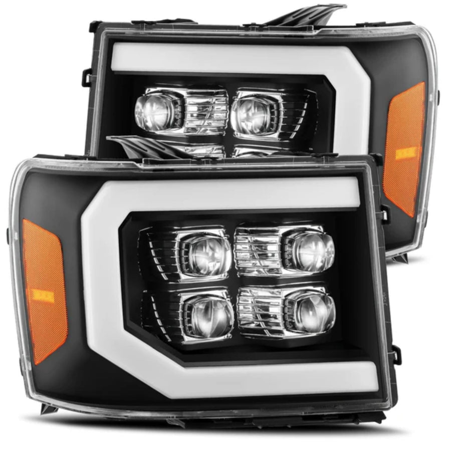 GMC Sierra (2007-2013) Headlights | Alpharex – Custom Multicolor LED Lighting by RGB Halo Kits