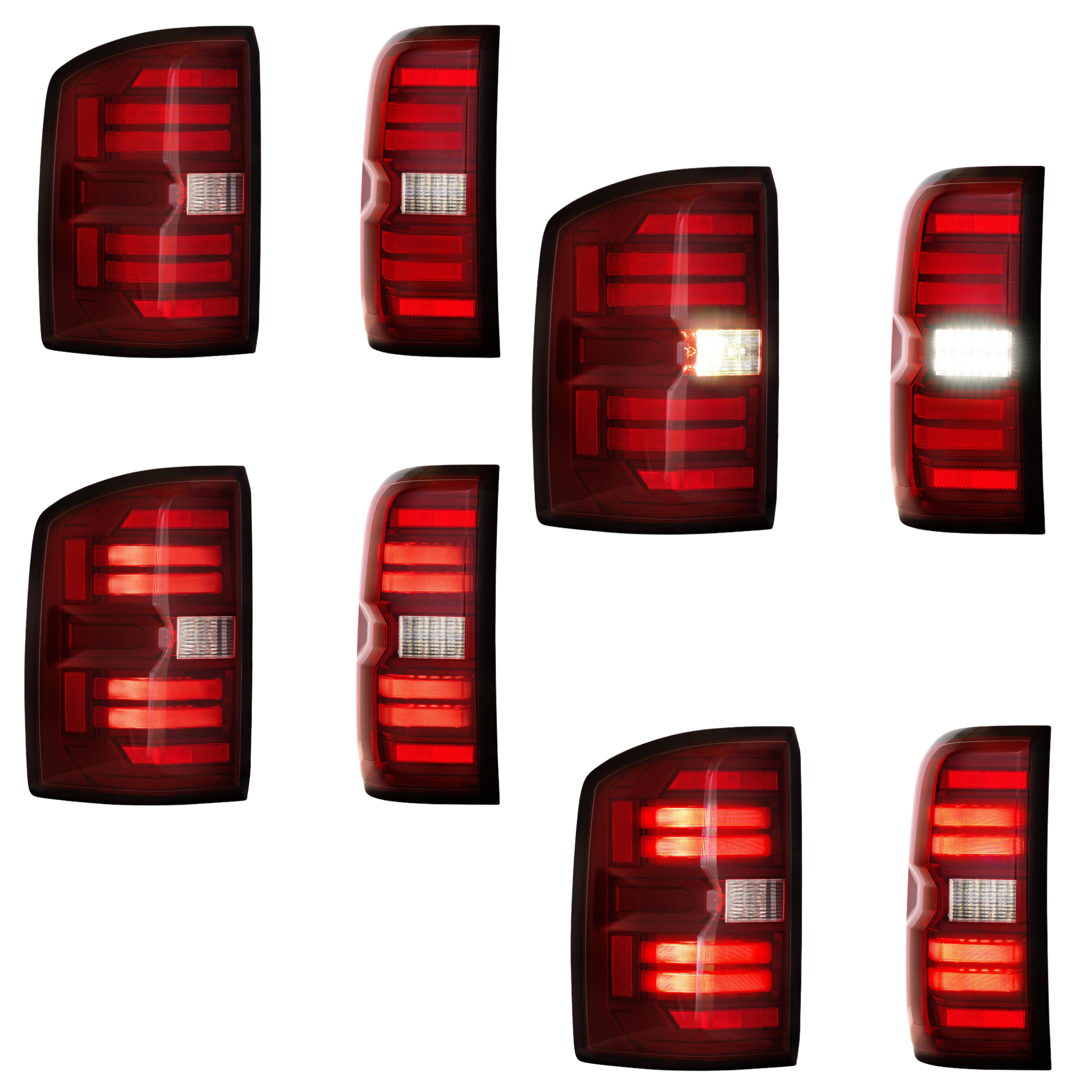 GMC Sierra LED Taillights (2014-2018) | XB Morimoto – Custom Multicolor LED Lighting by RGB Halo Kits