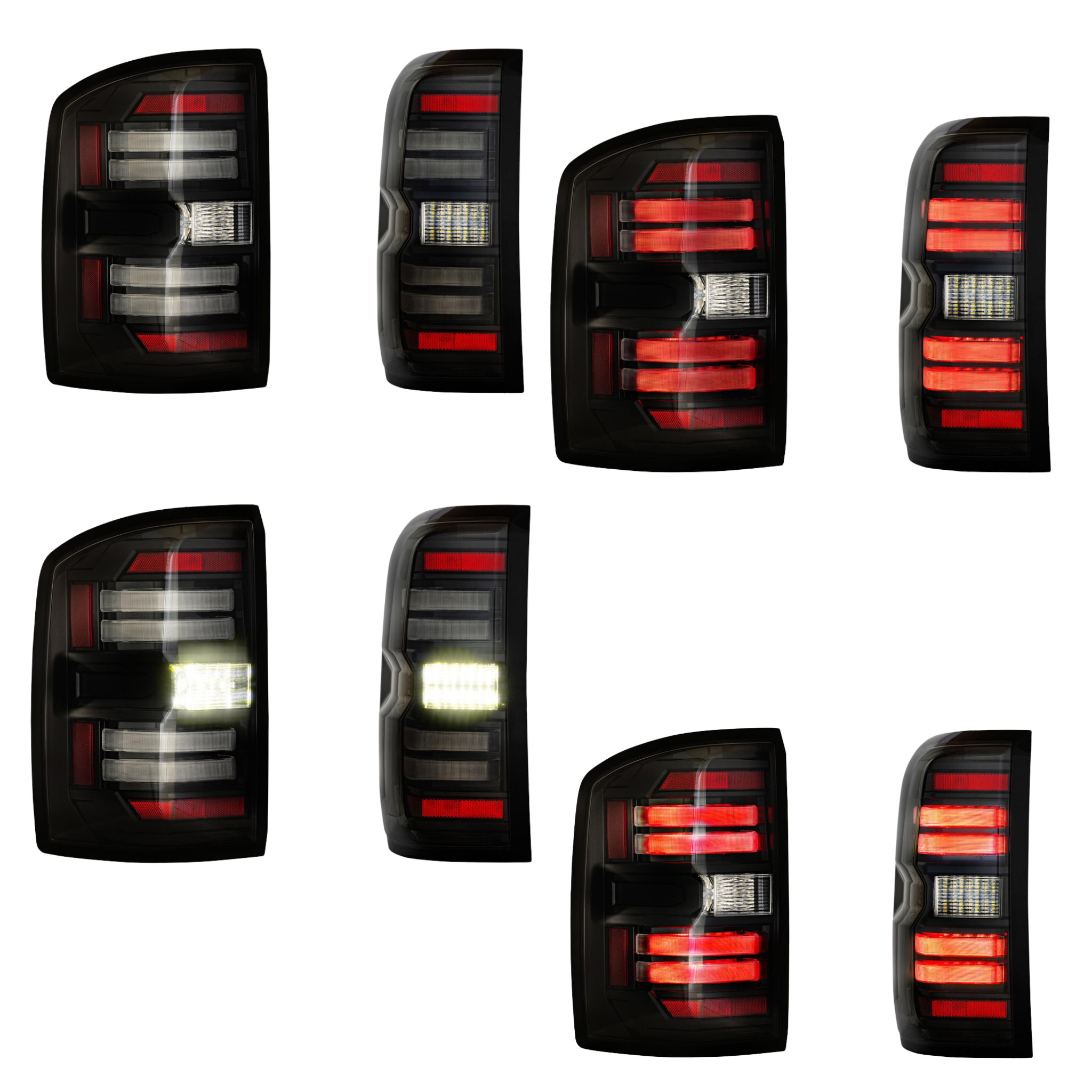 GMC Sierra LED Taillights (2014-2018) | XB Morimoto – Custom Multicolor LED Lighting by RGB Halo Kits