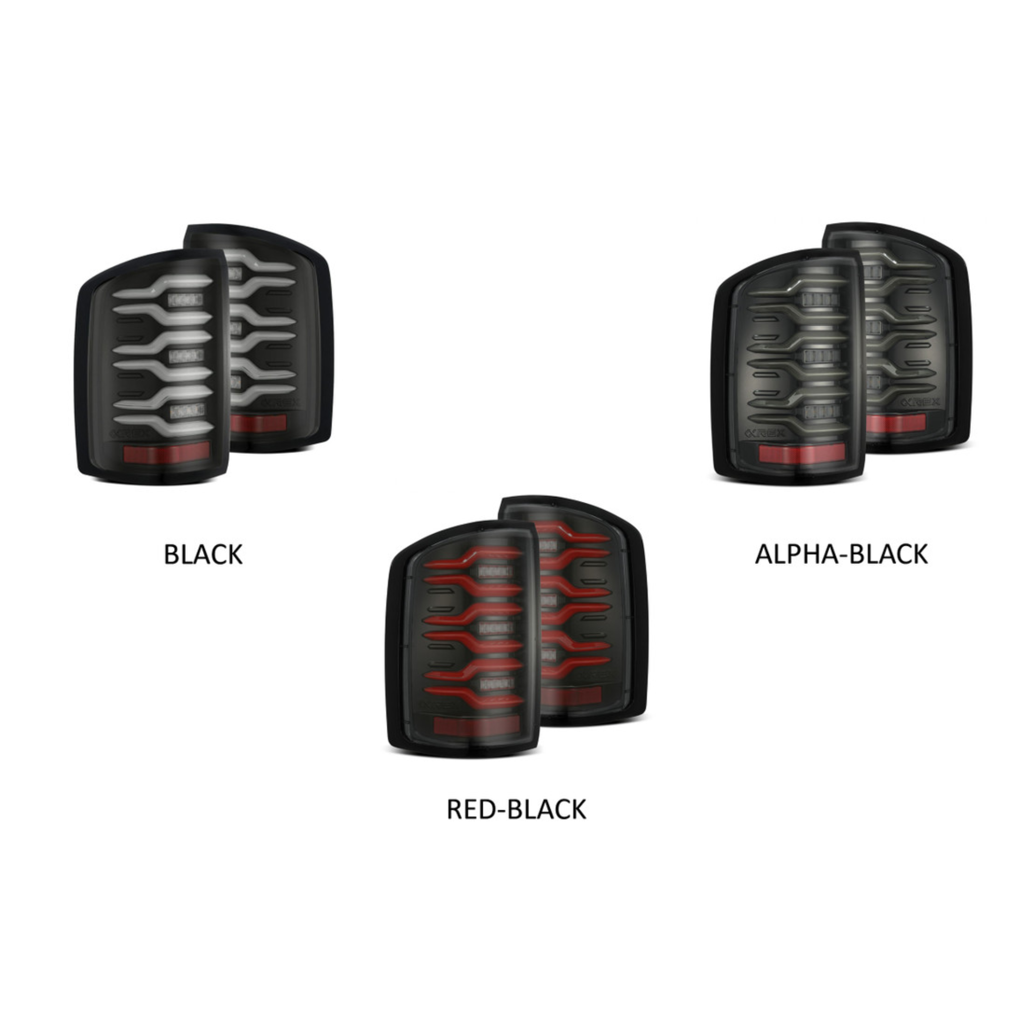 GMC Sierra Luxx-Series LED Taillights (2014-2018) | Alpharex – Custom Multicolor LED Lighting by RGB Halo Kits
