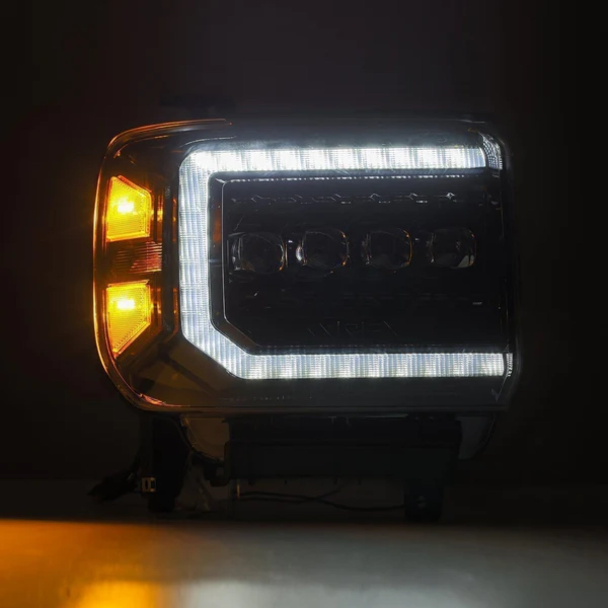 GMC Sierra (2014-2018) Headlights | Alpharex – Custom Multicolor LED Lighting by RGB Halo Kits