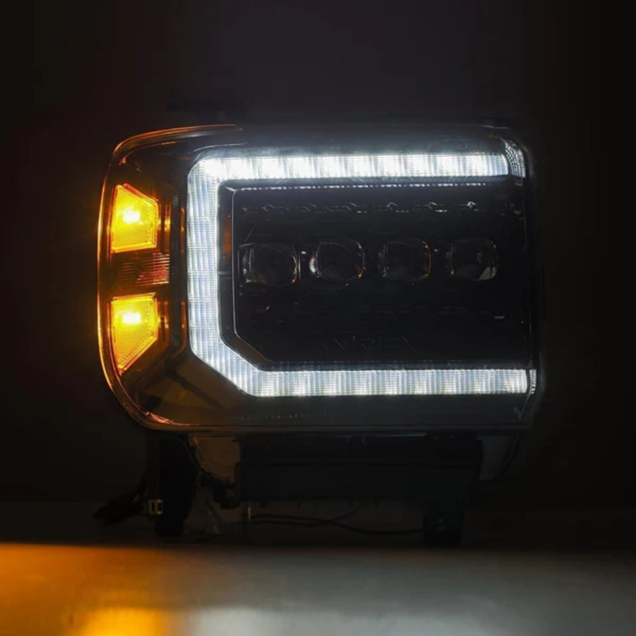 GMC Sierra (2014-2018) Headlights | Alpharex – Custom Multicolor LED Lighting by RGB Halo Kits