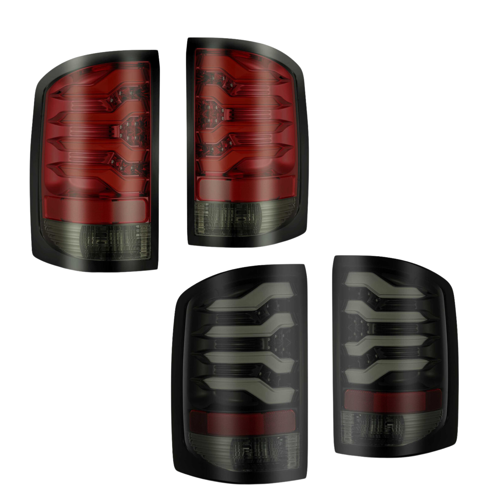 GMC Sierra PRO-series LED Taillights (2014-2018) | Alpharex – Custom Multicolor LED Lighting by RGB Halo Kits
