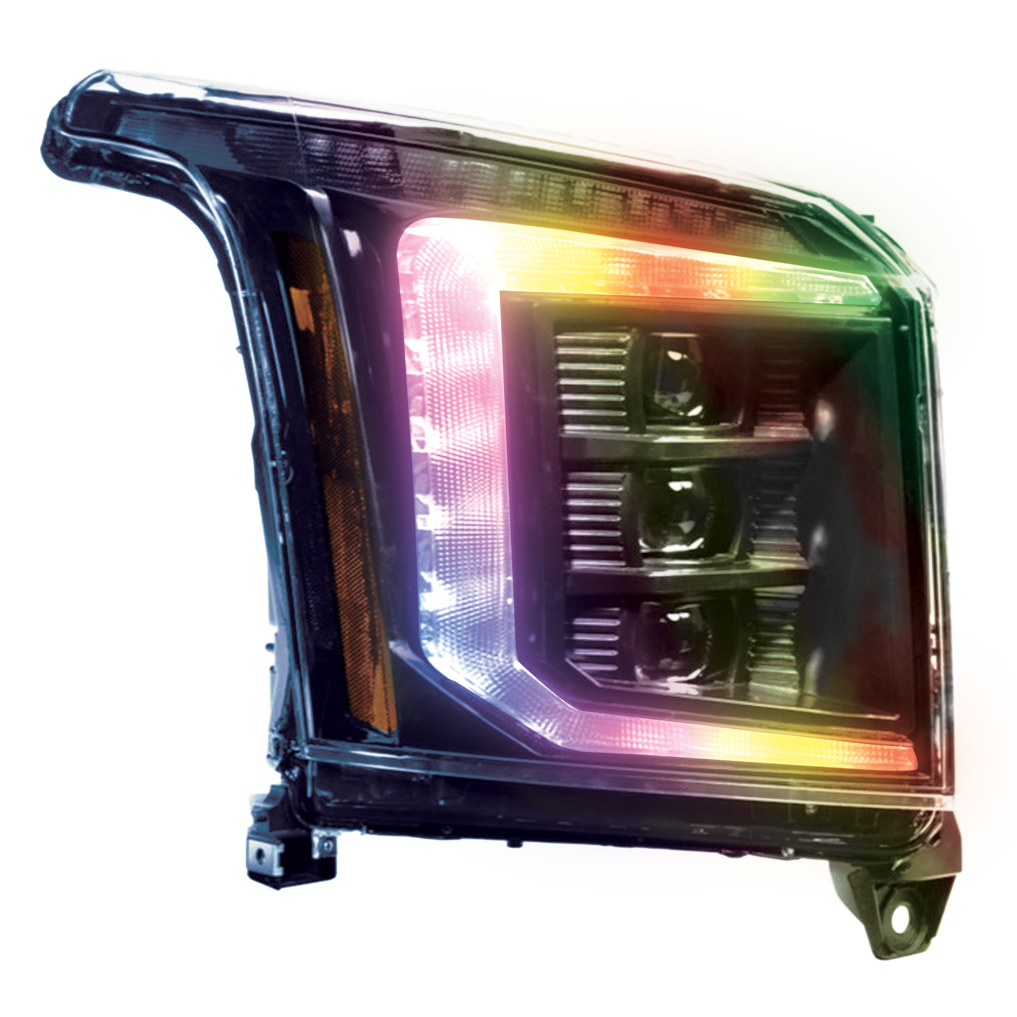 GMC Yukon: Multicolor Built Morimoto XB Headlights (2015-2020)