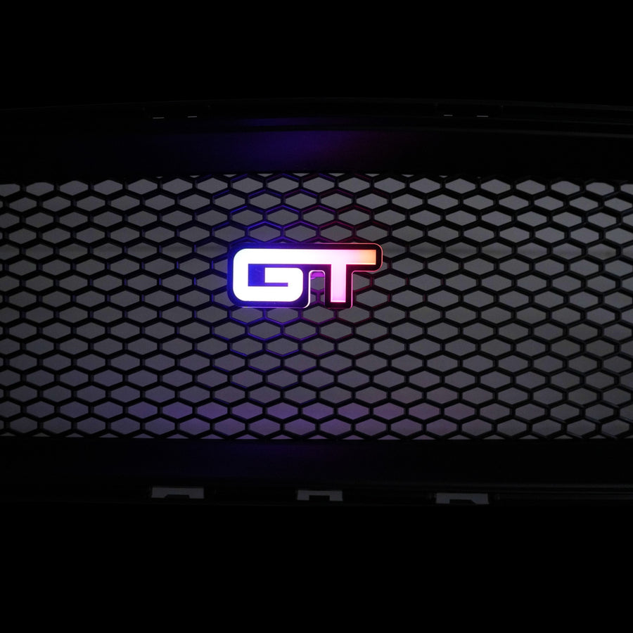 GT LED Emblem Badge (Multicolor Flow) – Custom Multicolor LED Lighting by RGB Halo Kits
