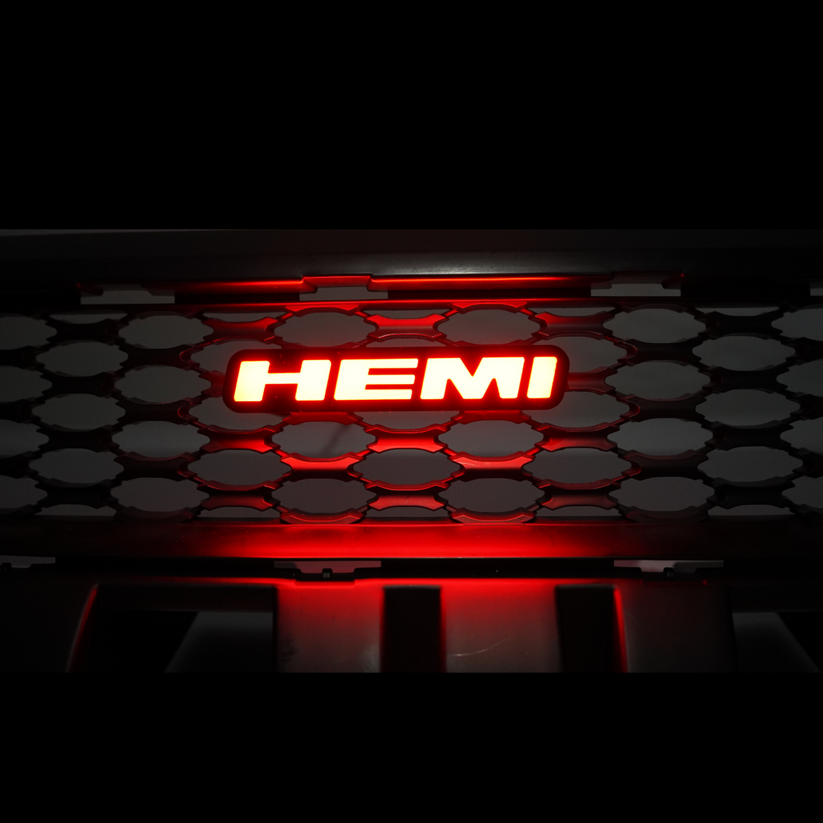 Hemi LED Emblem Badge: (Multicolor)