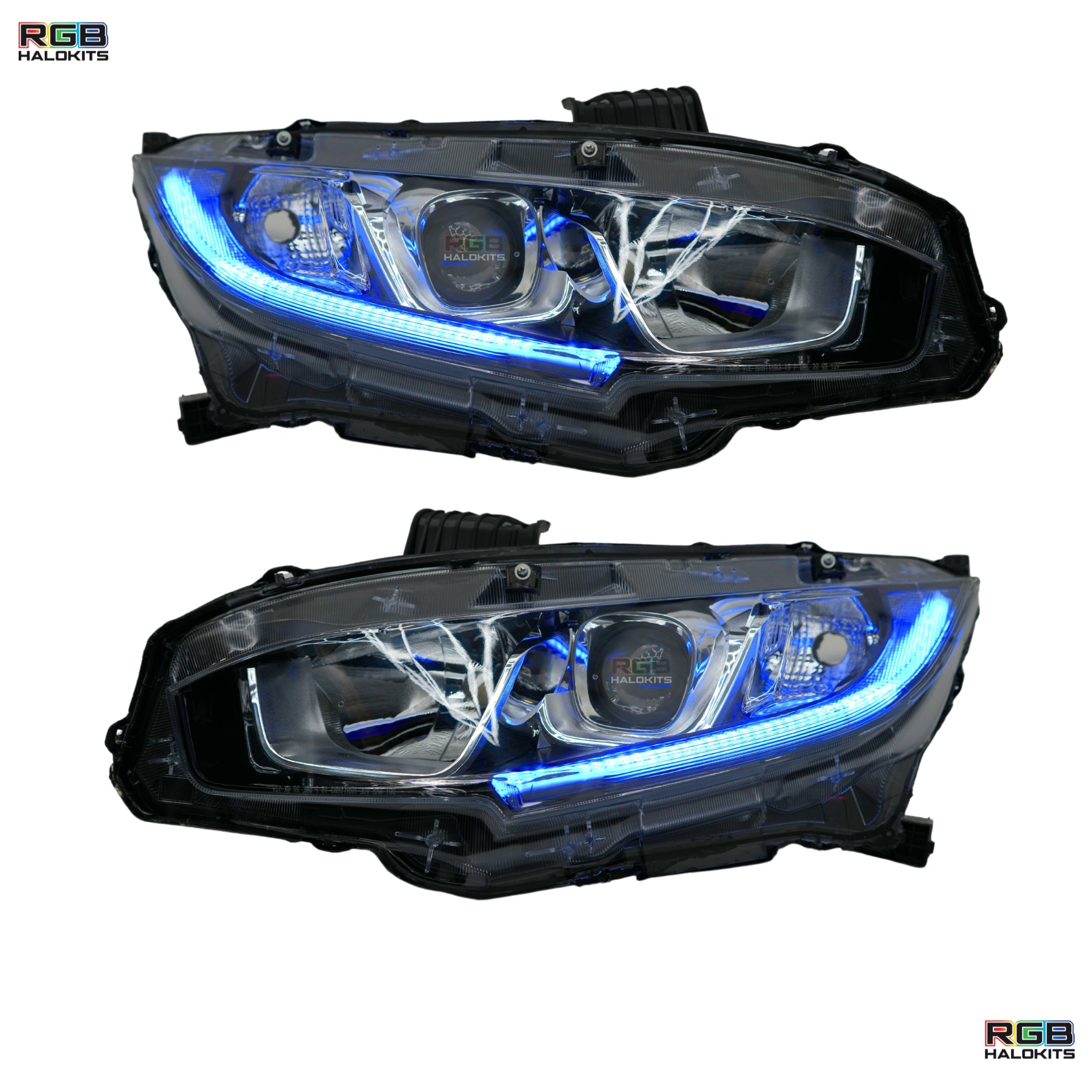 Honda Civic Multicolor Flow Series DRL Boards (2016-2021) – Custom Multicolor LED Lighting by RGB Halo Kits