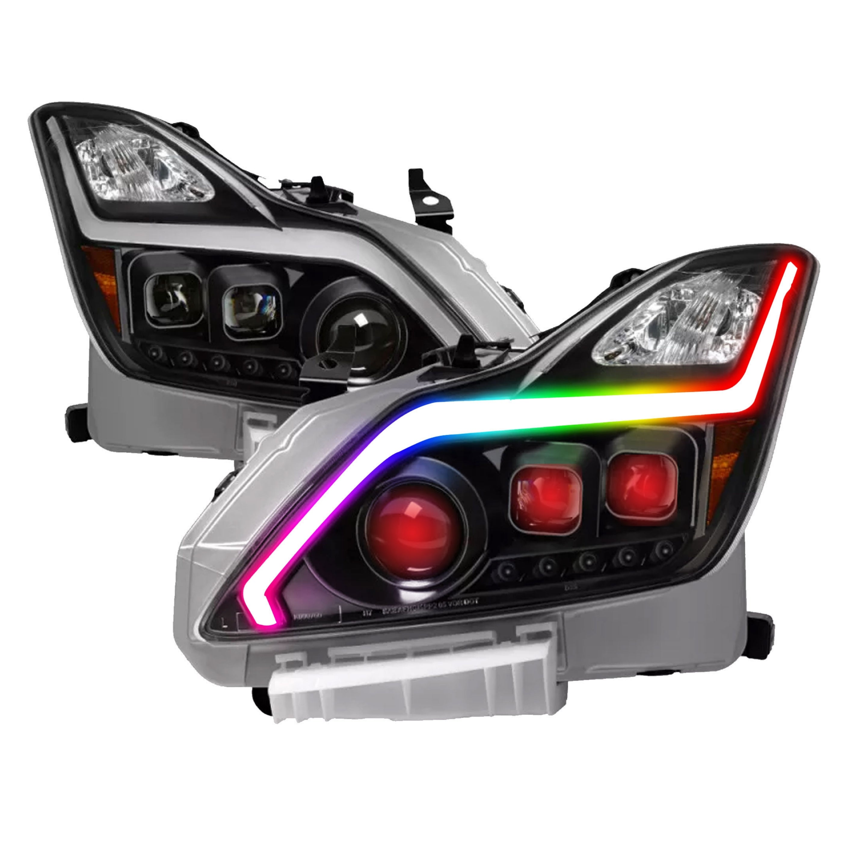 Infiniti G37: Multicolor Headlights (2010-2013) – Custom Multicolor LED Lighting by RGB Halo Kits
