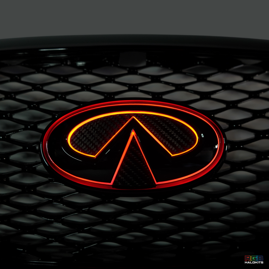 Infiniti G37/G25 Sedan RGB LED Emblem: (2010-2013) – Custom Multicolor LED Lighting by RGB Halo Kits