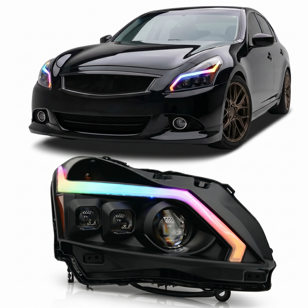 2010-2013) Infiniti G37 Multicolor Flow DRL Boards (for Spyder Headli