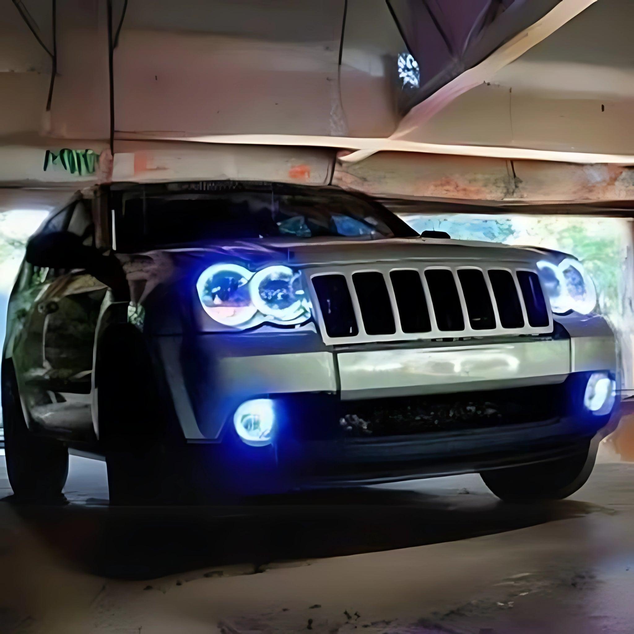 Jeep Grand Cherokee Multicolor Halo Kit (2005-2010) – Custom Multicolor LED Lighting by RGB Halo Kits