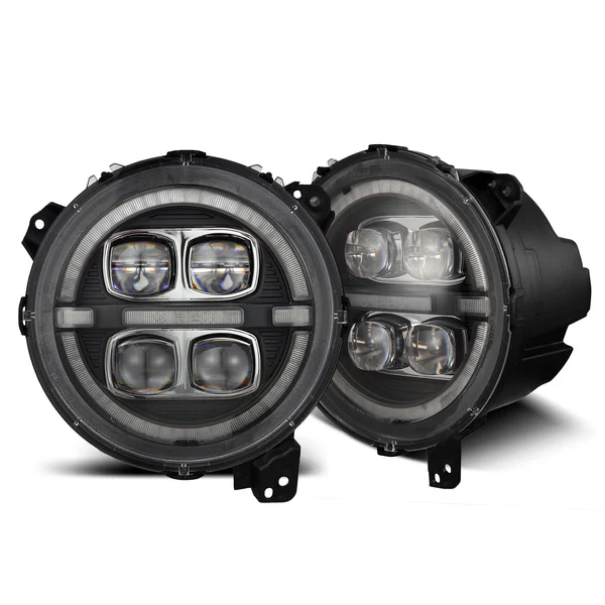 Jeep Wrangler JL/Gladiator JT (2018-2025) Headlights | Alpharex – Custom Multicolor LED Lighting by RGB Halo Kits