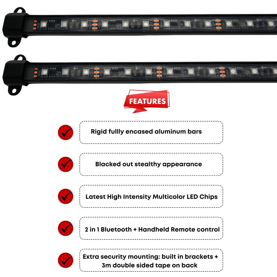 LED Underglow Lighting Kit 3.0 | Aluminum – Custom Multicolor LED Lighting by RGB Halo Kits