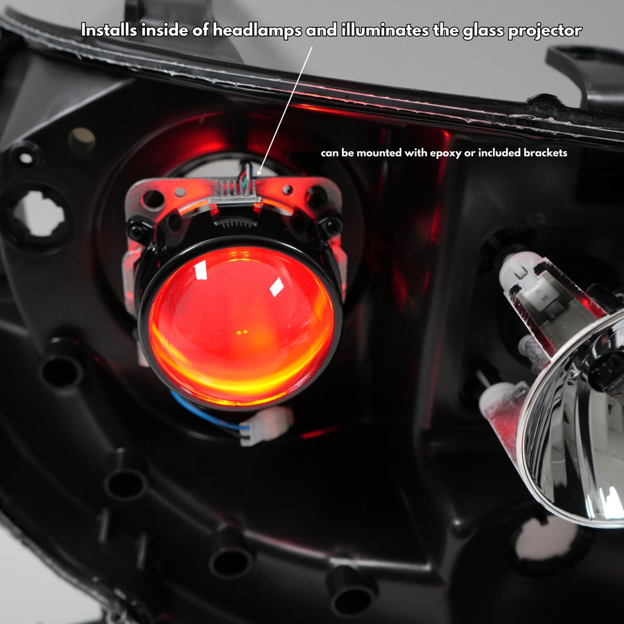 Multicolor Demon Eyes | Dual Intensity RGBW – Custom Multicolor LED Lighting by RGB Halo Kits