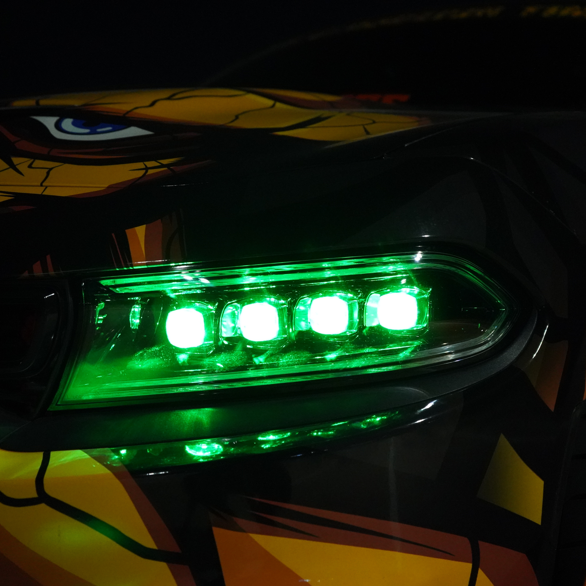 Multicolor Demon Eyes | Dual Intensity RGBW – Custom Multicolor LED Lighting by RGB Halo Kits