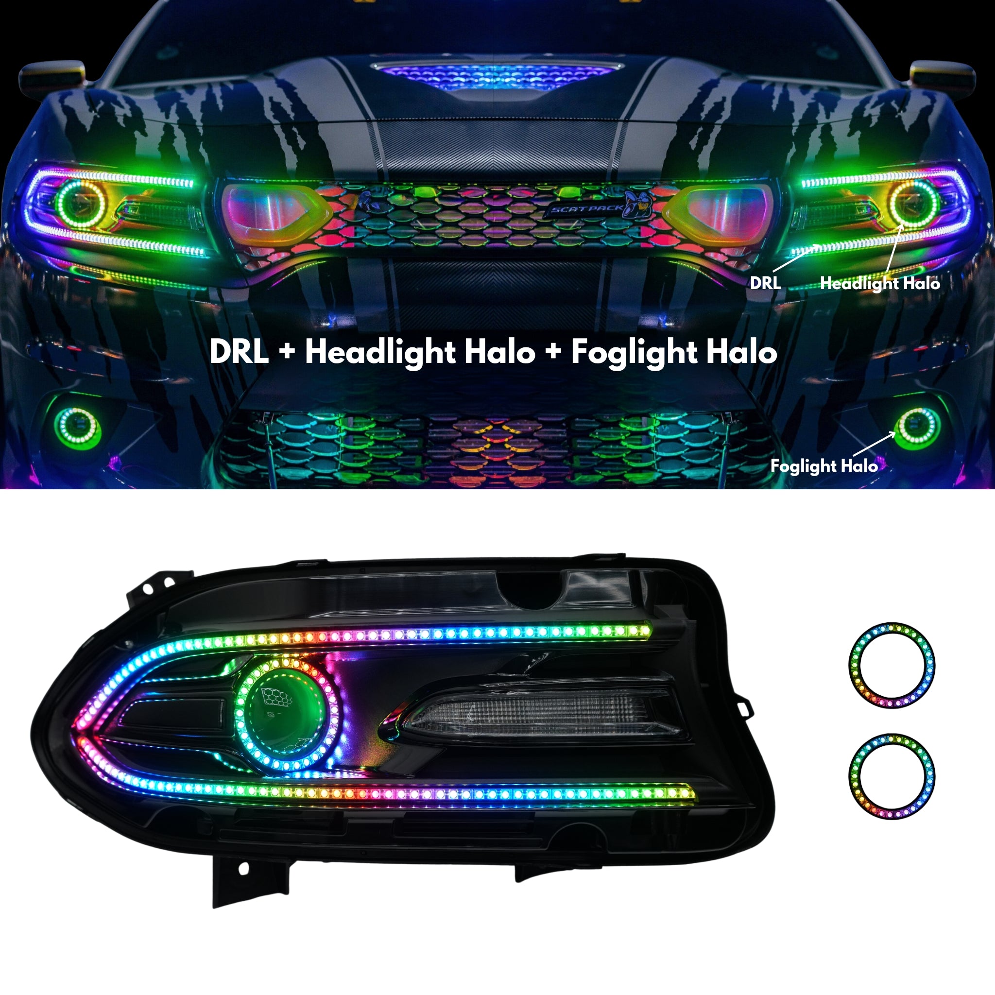 Dodge Charger Flow Series DRL Boards (2015-2023)