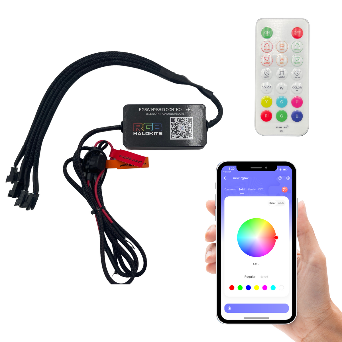 Handheld Control Input Hybrid LED Controller (Bluetooth + Handheld)