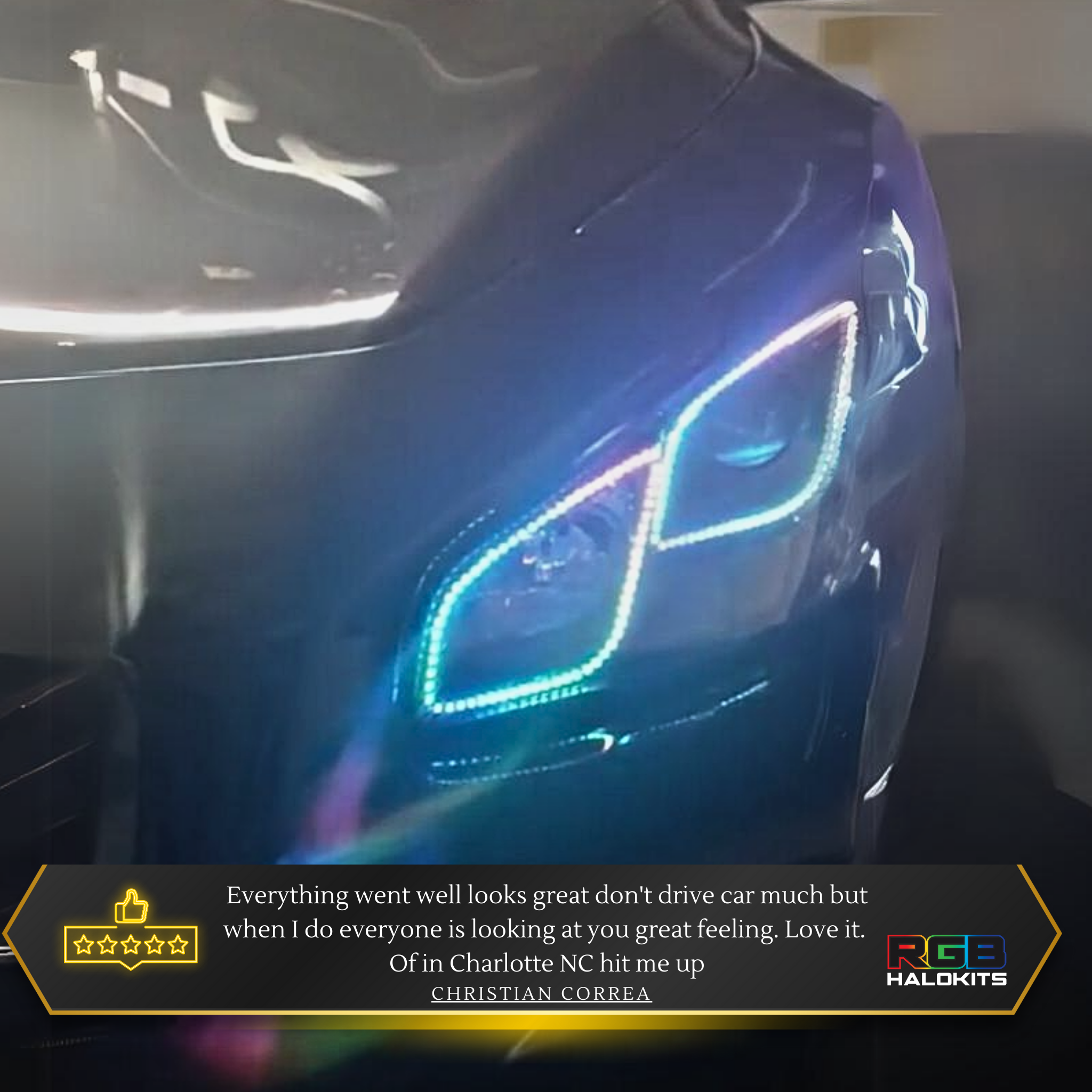 Nissan Maxima outline Multicolor Flow Series Halo Kit (2009-2014) – Custom Multicolor LED Lighting by RGB Halo Kits