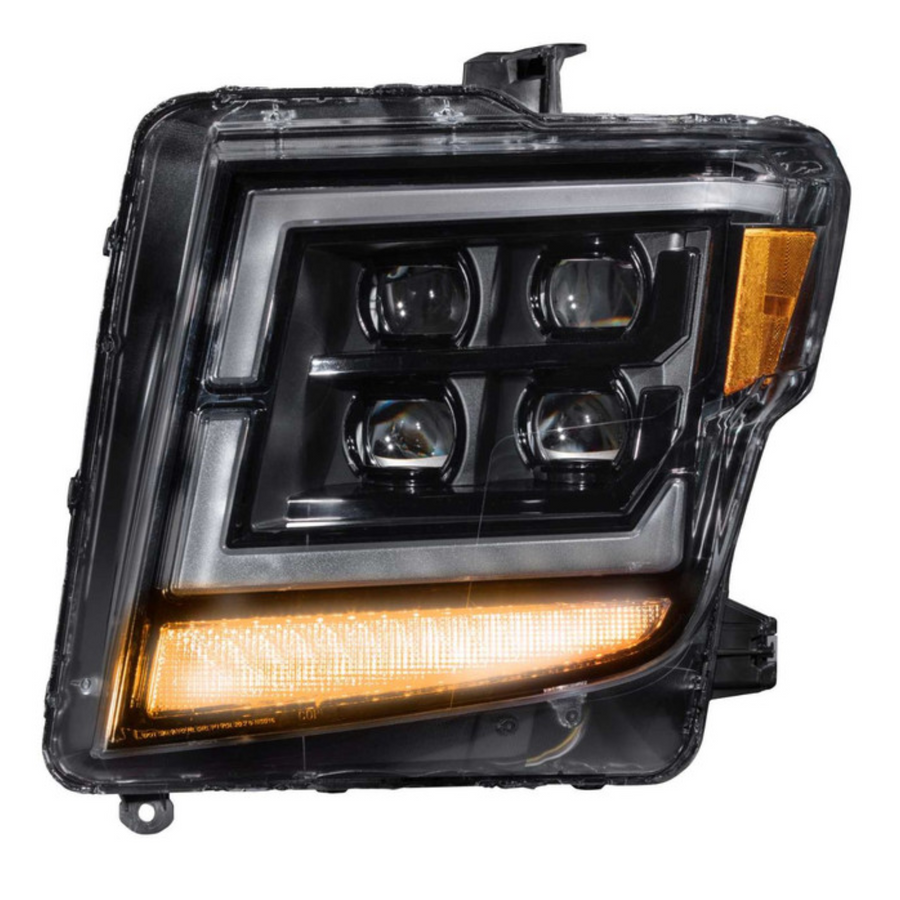 Nissan Titan: Multicolor Flow Series Headlights (2016-2024) | XB Morimoto – Custom Multicolor LED Lighting by RGB Halo Kits