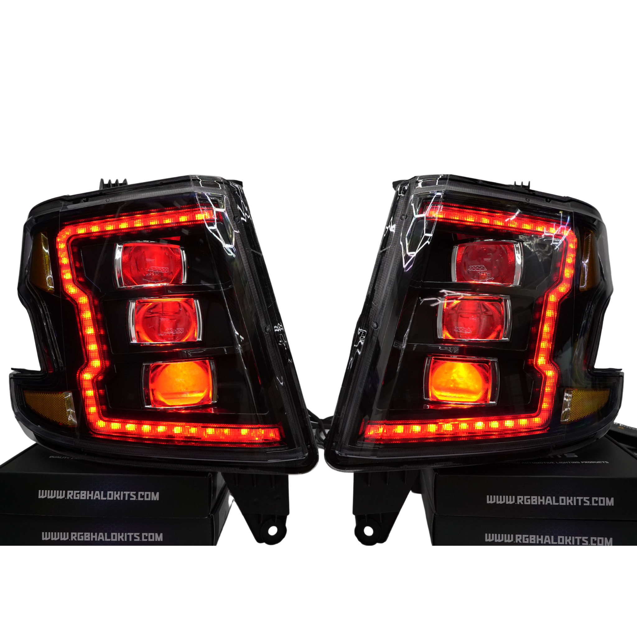 Chevrolet Tahoe/Suburban: Multicolor Built Morimoto XB Headlights (2015-2020)