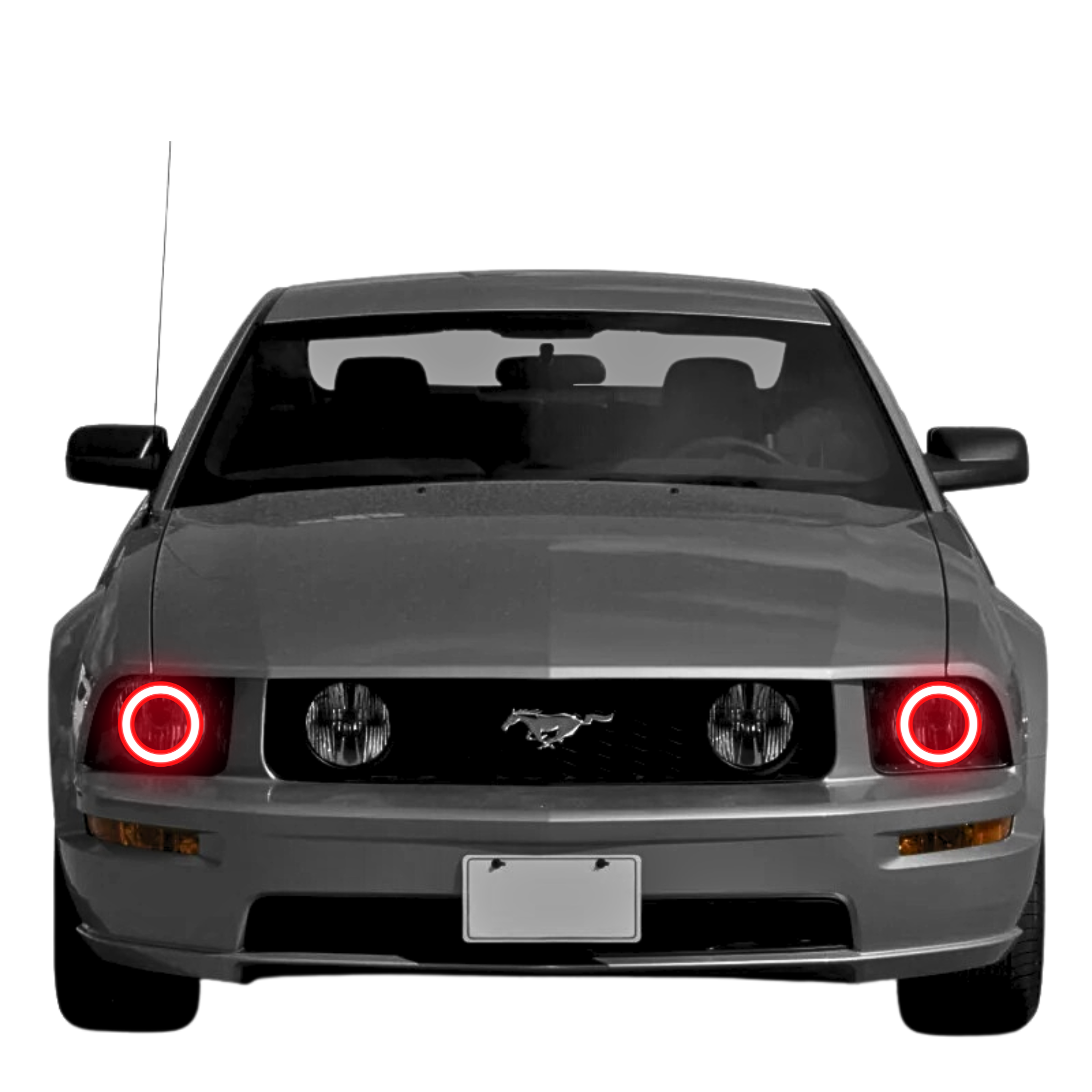2005-2009 Ford Mustang Multicolor Halo Kit - RGB Halo Kits Multicolor Flow Series Color Chasing RGBWA LED headlight kit Oracle Lighting Trendz OneUpLighting Morimoto theretrofitsource AutoLEDTech Diode Dynamics