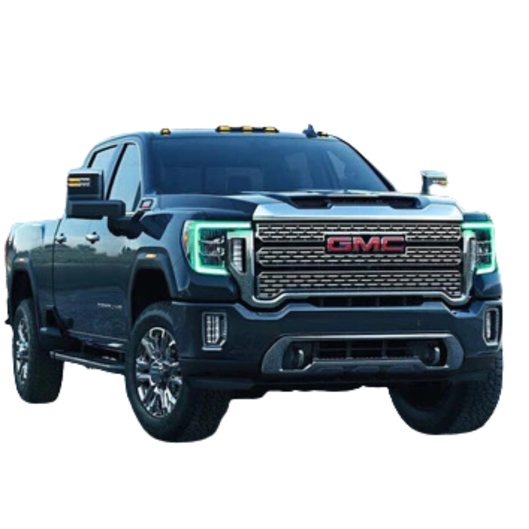 2020-2021 GMC Sierra 2500/3500 HD DRL Boards - RGB Halo Kits Multicolor Flow Series Color Chasing RGBWA LED headlight kit Oracle Lighting Trendz OneUpLighting Morimoto theretrofitsource AutoLEDTech Diode Dynamics