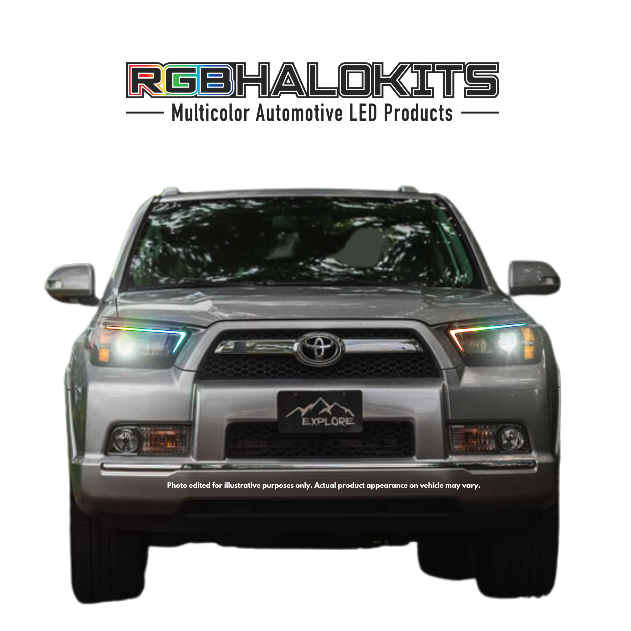 Toyota 4Runner: Multicolor Built Morimoto XB Hybrid Headlights (2010-2013)