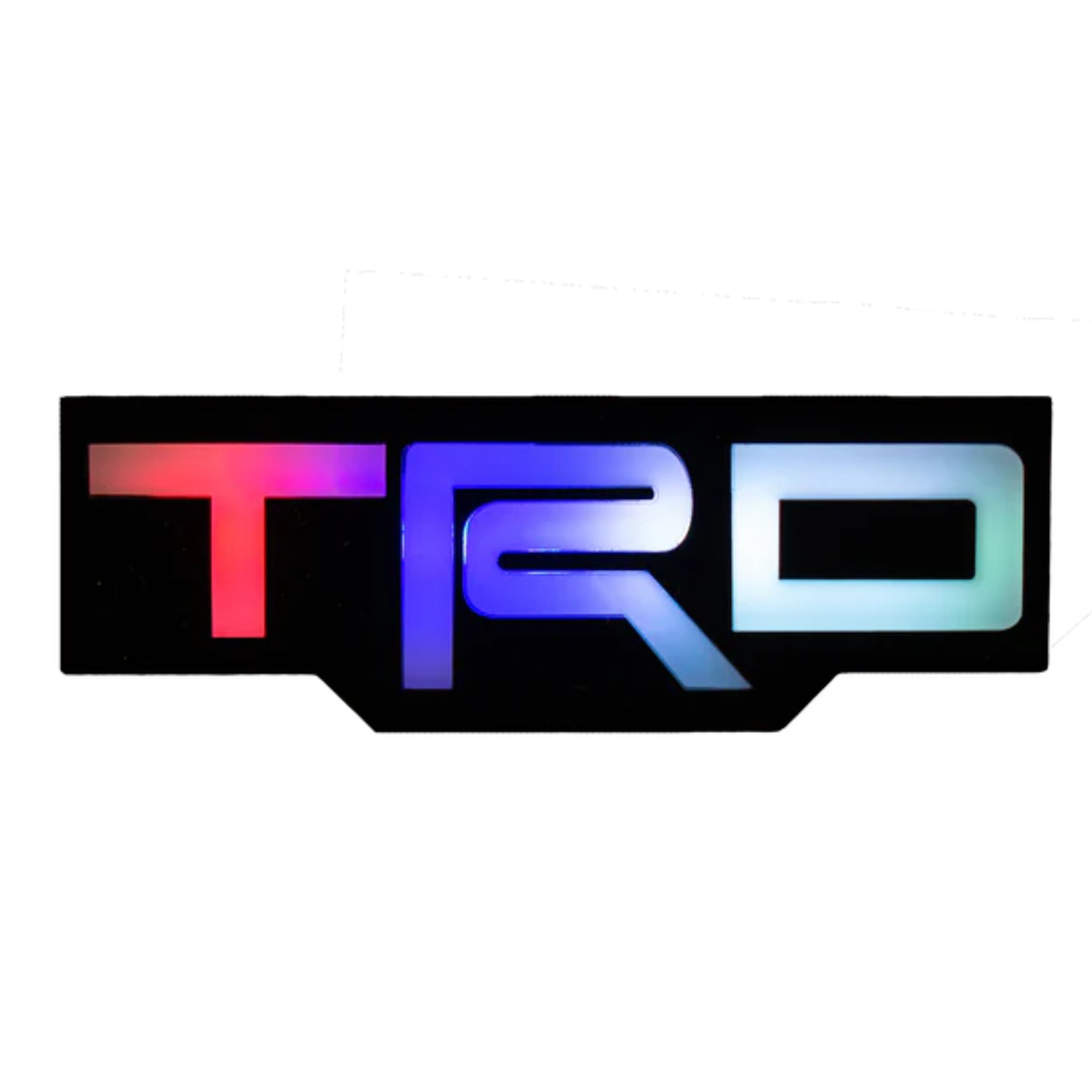 TRD : Illuminated Multicolor LED Badge - RGB Halo Kits Multicolor Flow Series Color Chasing RGBWA LED headlight kit Oracle Lighting Trendz OneUpLighting Morimoto theretrofitsource AutoLEDTech Diode Dynamics