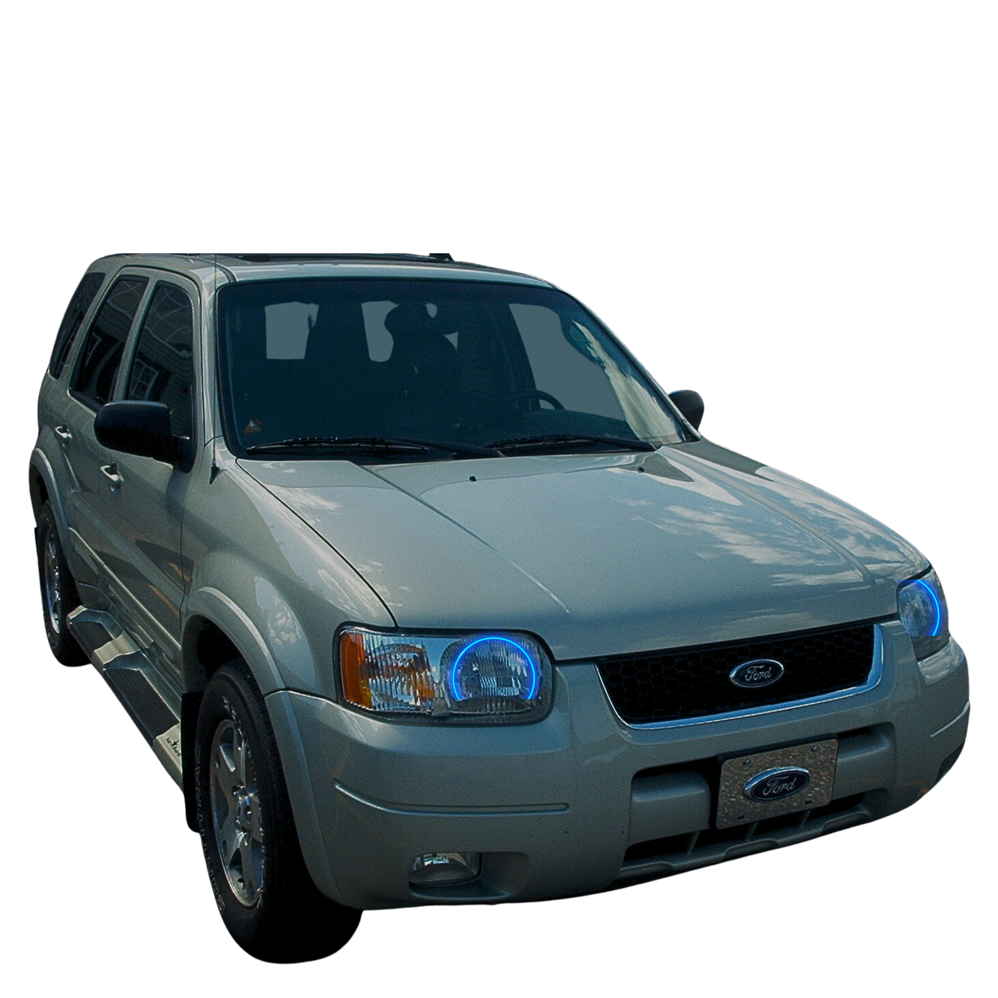2001-2004 Ford Escape Multicolor Halo Kit - RGB Halo Kits Multicolor Flow Series Color Chasing RGBWA LED headlight kit Oracle Lighting Trendz OneUpLighting Morimoto theretrofitsource AutoLEDTech Diode Dynamics