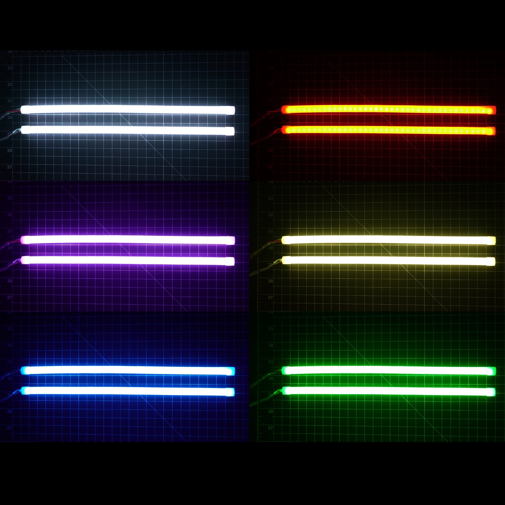 Universal Flexible DRL Tube Diffused Strips | Multicolor