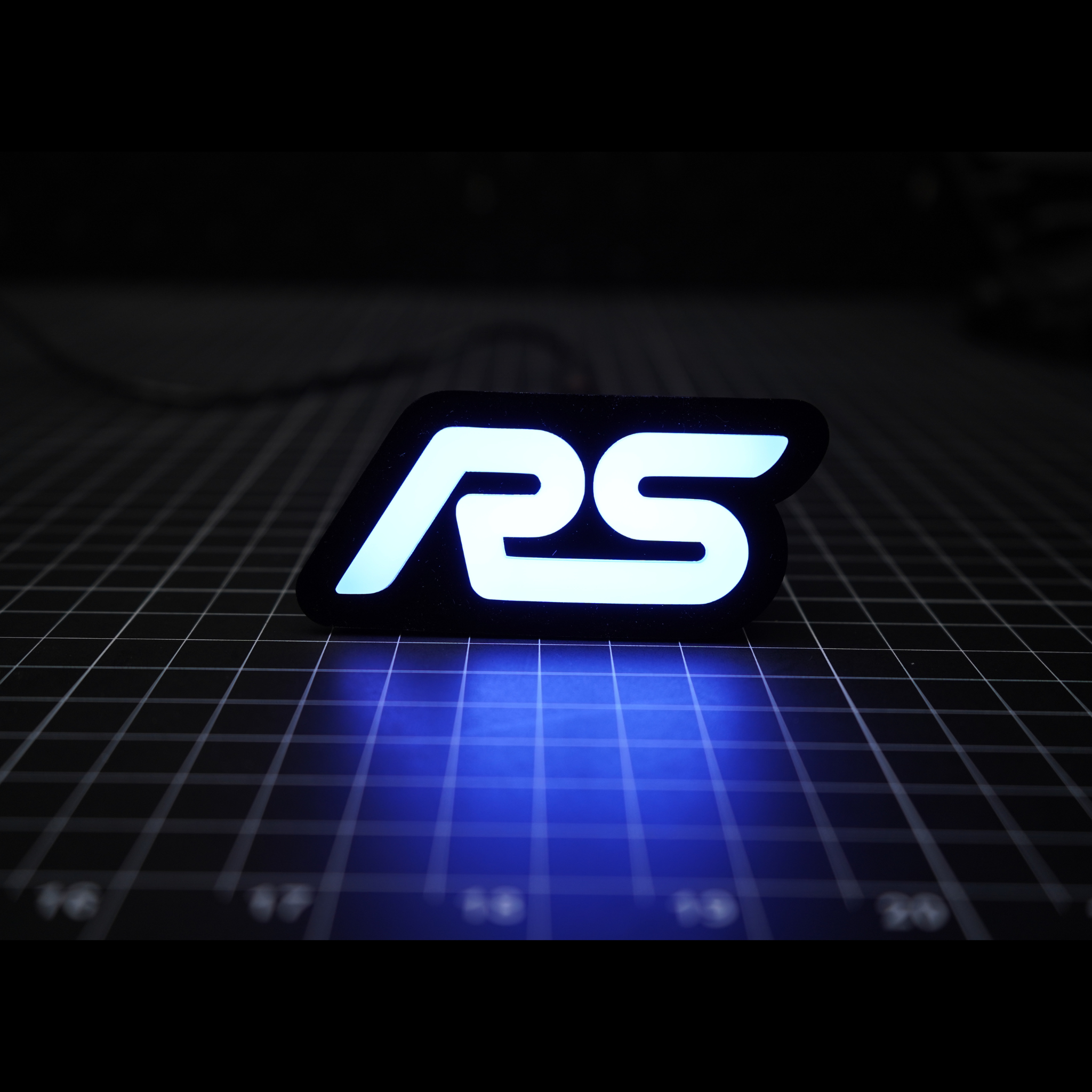 RS : Multicolor Flow LED Badge (15-18 Ford Focus) | Lit Logos – Custom Multicolor LED Lighting by RGB Halo Kits