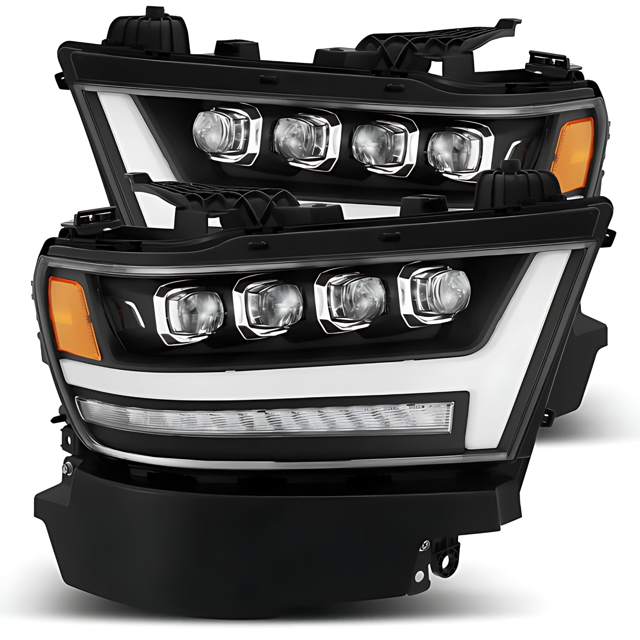 Ram 1500 (2019-2024) Headlights | Alpharex – Custom Multicolor LED Lighting by RGB Halo Kits