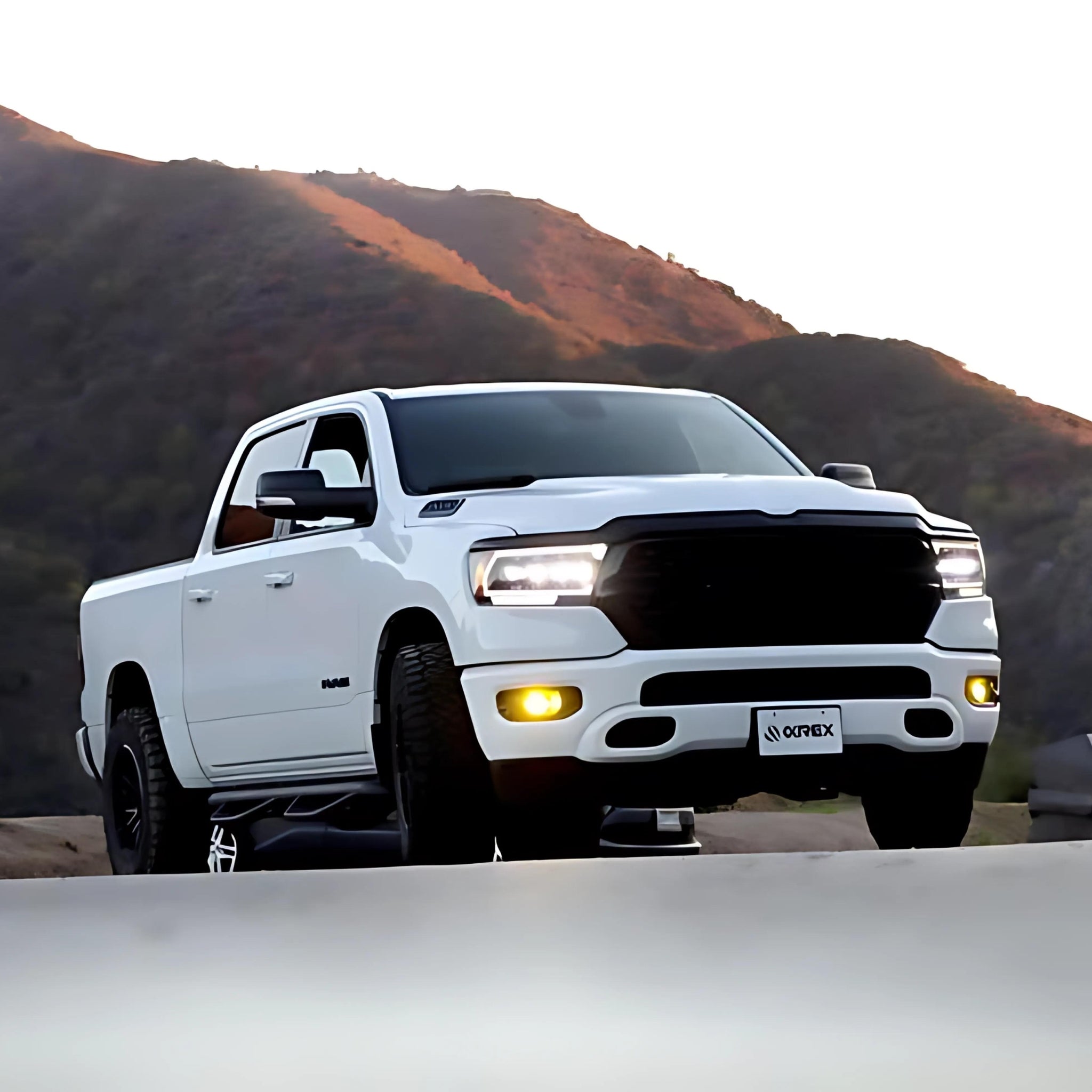 Ram 1500 (MK II 2500 Style) Headlights (2019-2024) | Alpharex – Custom Multicolor LED Lighting by RGB Halo Kits