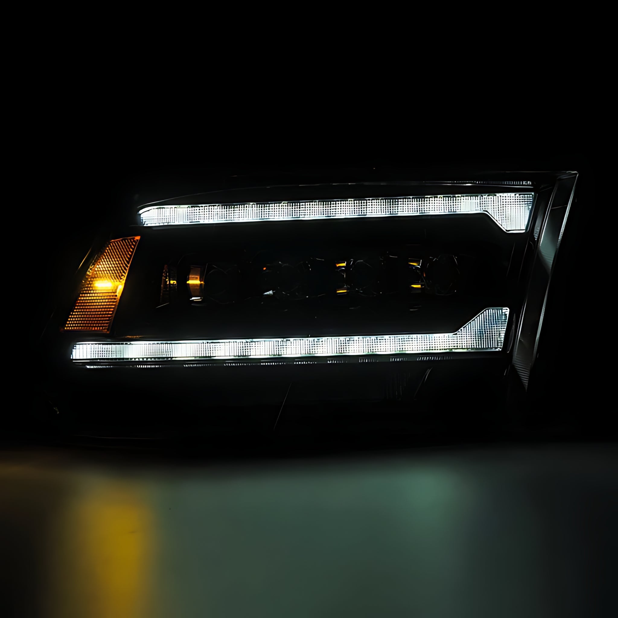 Ram (MK II 5th Gen 2500 Style) Headlights (2009-2018) | Alpharex – Custom Multicolor LED Lighting by RGB Halo Kits