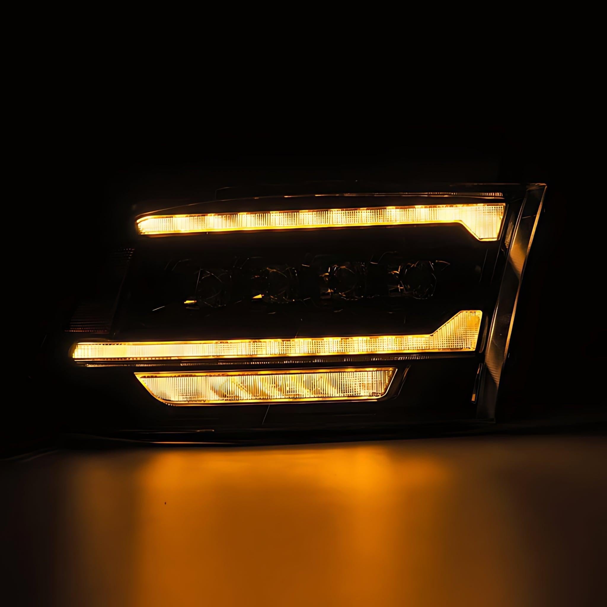 Ram (MK II 5th Gen 2500 Style) Headlights (2009-2018) | Alpharex – Custom Multicolor LED Lighting by RGB Halo Kits