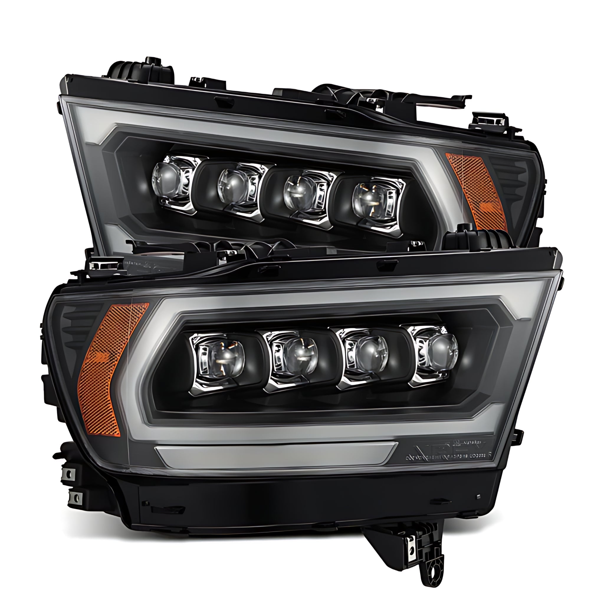 Ram (MK II 5th Gen 2500 Style) Headlights (2009-2018) | Alpharex – Custom Multicolor LED Lighting by RGB Halo Kits