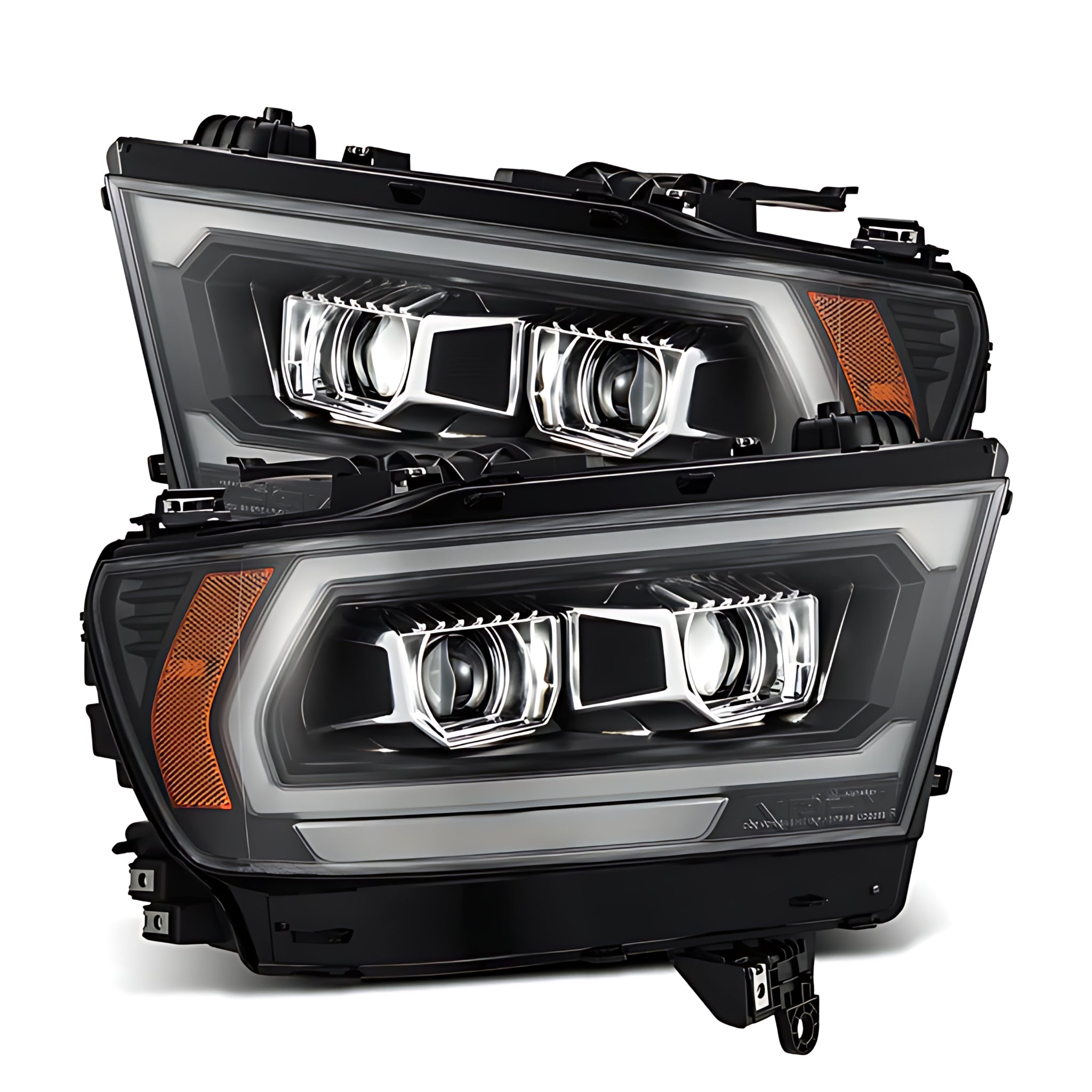 Ram (MK II 5th Gen 2500 Style) Headlights (2009-2018) | Alpharex – Custom Multicolor LED Lighting by RGB Halo Kits