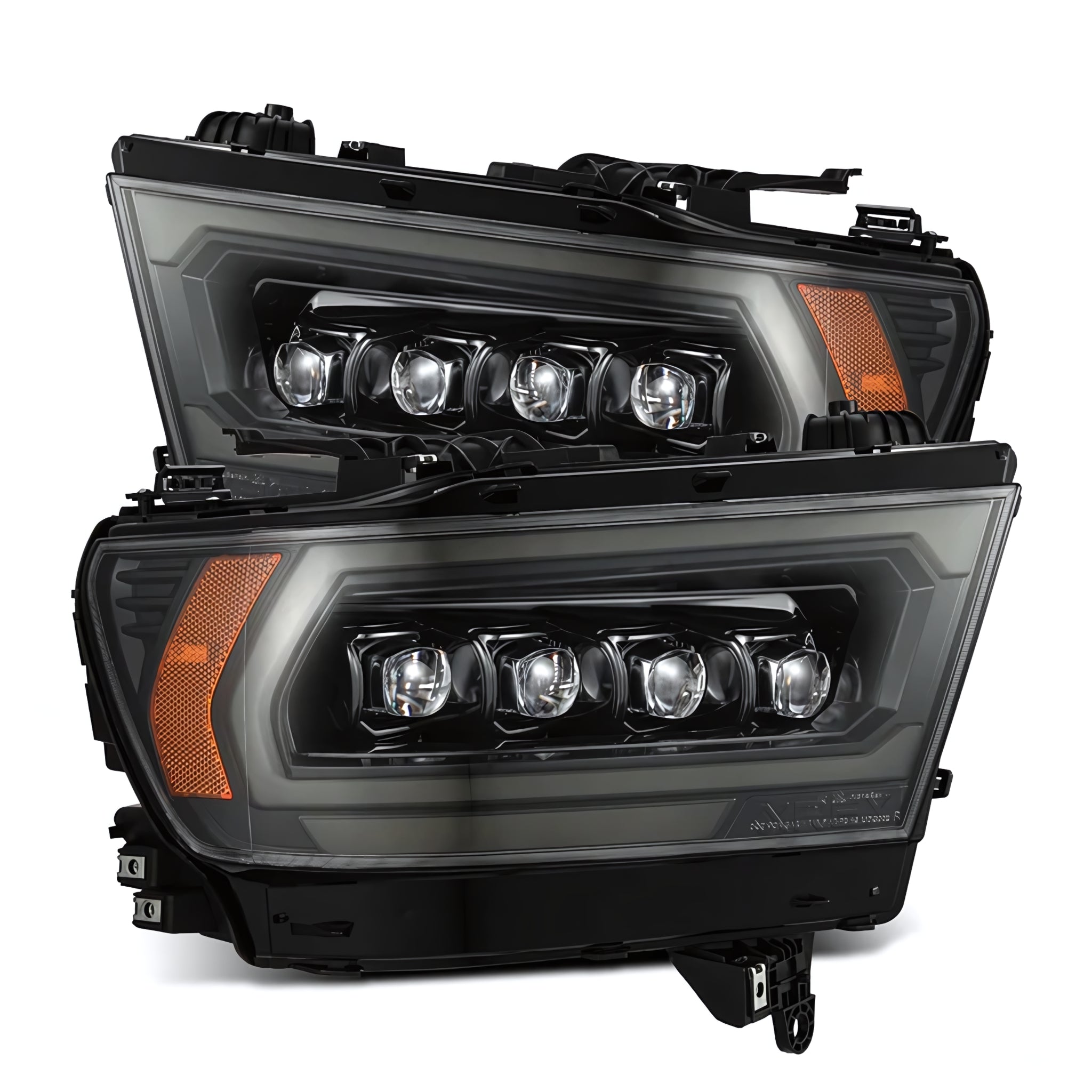 Ram (MK II 5th Gen 2500 Style) Headlights (2009-2018) | Alpharex – Custom Multicolor LED Lighting by RGB Halo Kits