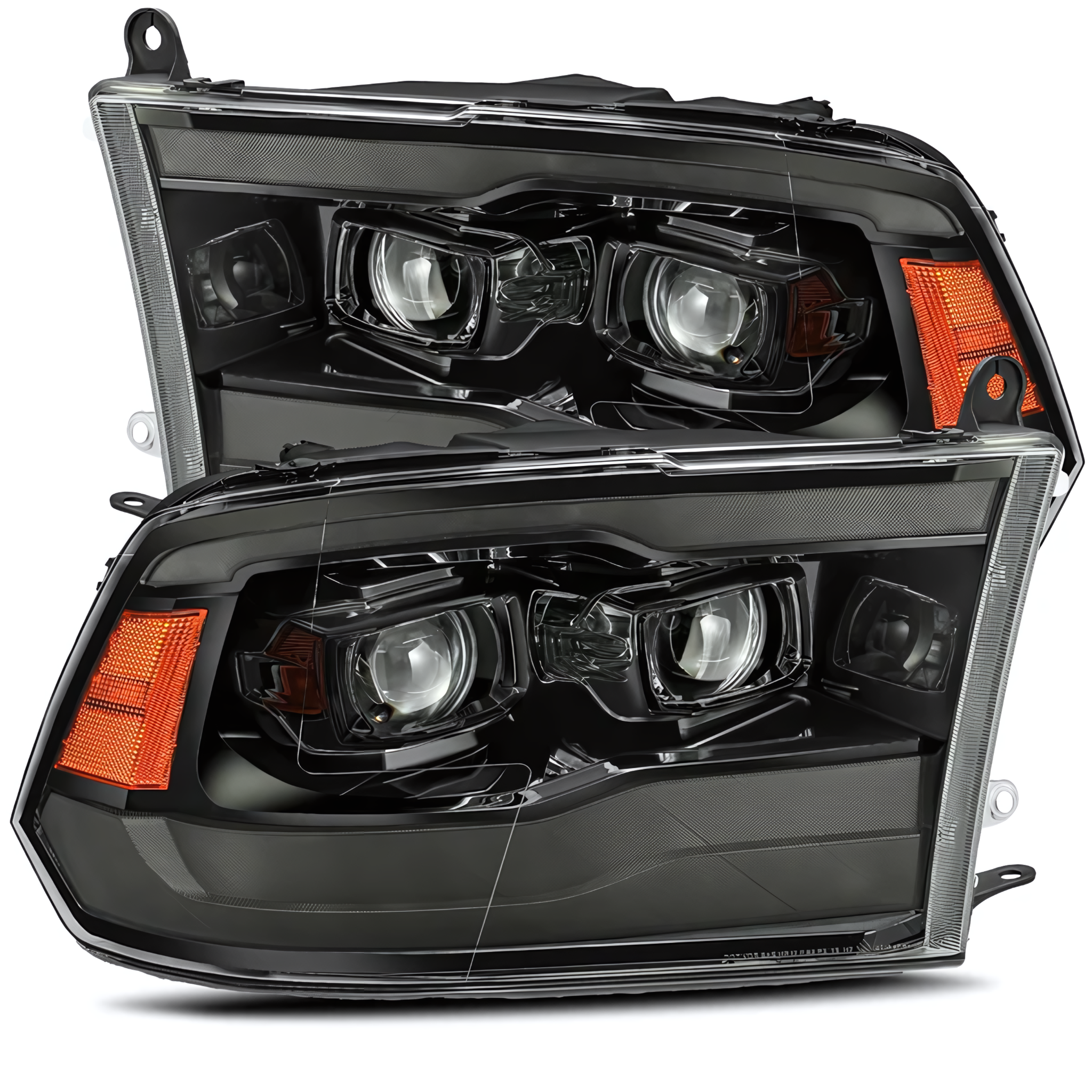 Ram Truck LED Projector Headlights (2009-2018) | Alpharex – Custom Multicolor LED Lighting by RGB Halo Kits