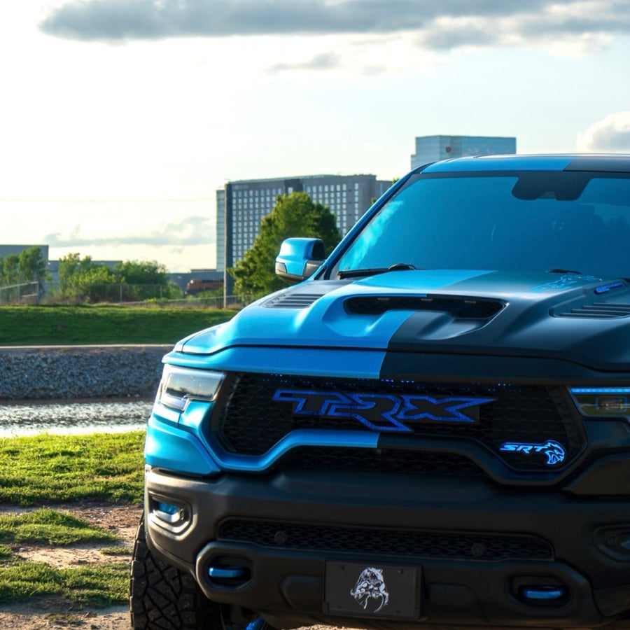 LED Emblem Badge: (Multicolor) - compatible with Hellcat