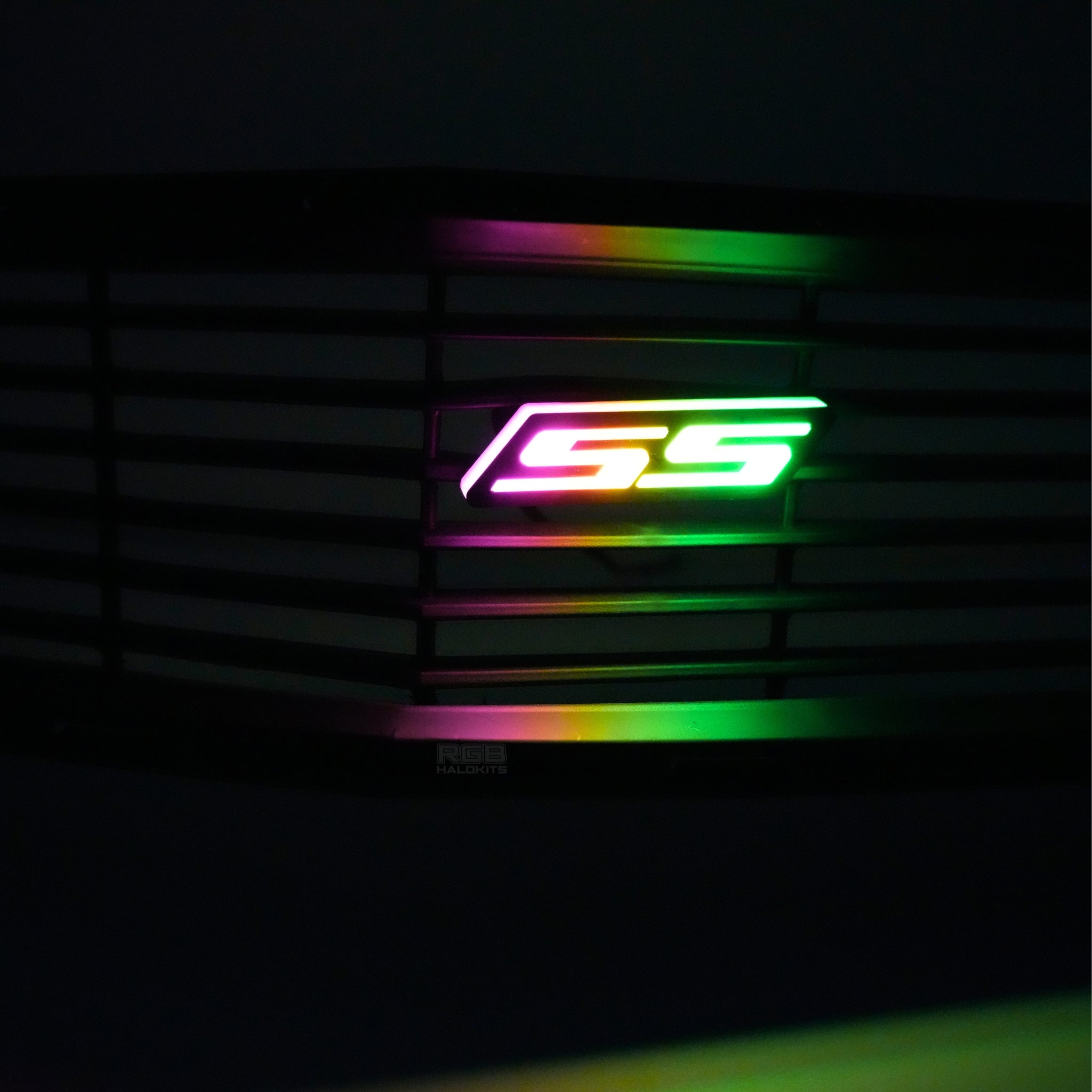 SS LED Emblem Badge: Multicolor Flow (for Chevrolet) – Custom Multicolor LED Lighting by RGB Halo Kits