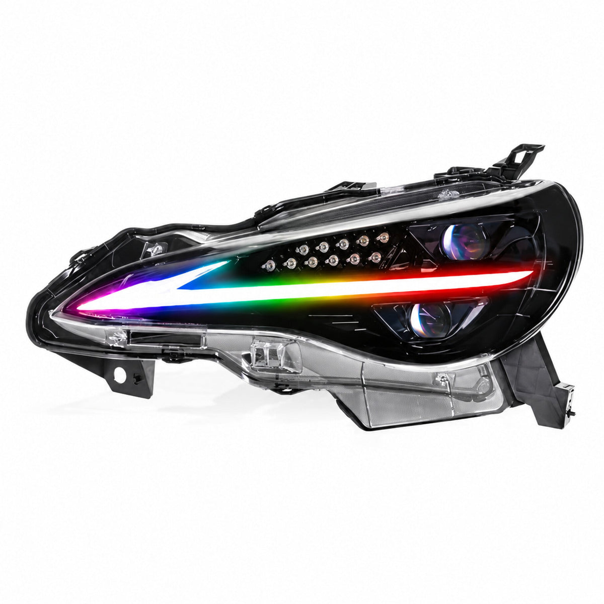 Morimoto XB Gen II headlight with Flow Series multicolor accent for Scion FRS, Subaru BRZ and Toyota GT86